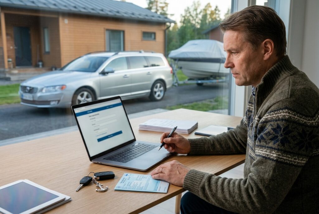 Rekisterissä olevaa ajoneuvoa vastaan lainaa